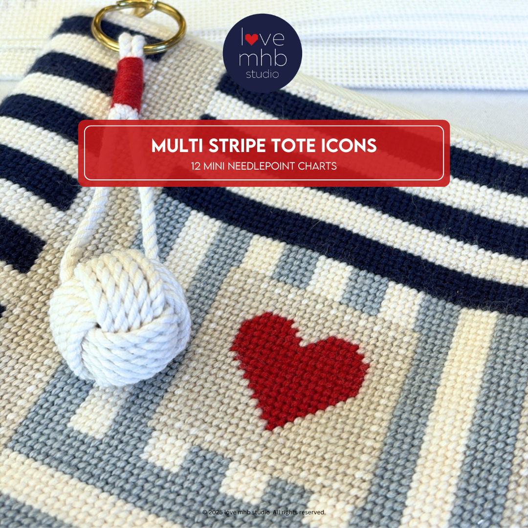 Multi Stripe Tote Icons CHARTS