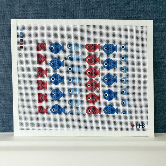 Just Keep Swimming 8x6 (White)