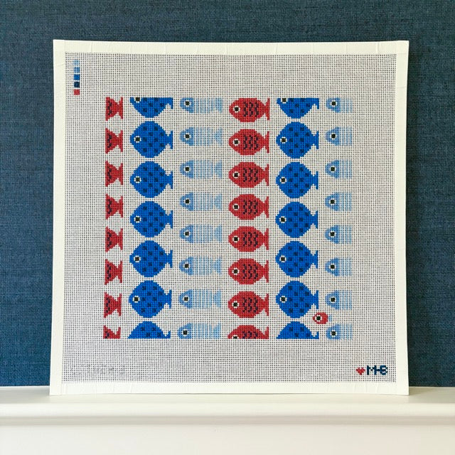 Just Keep Swimming 10x10 (White)