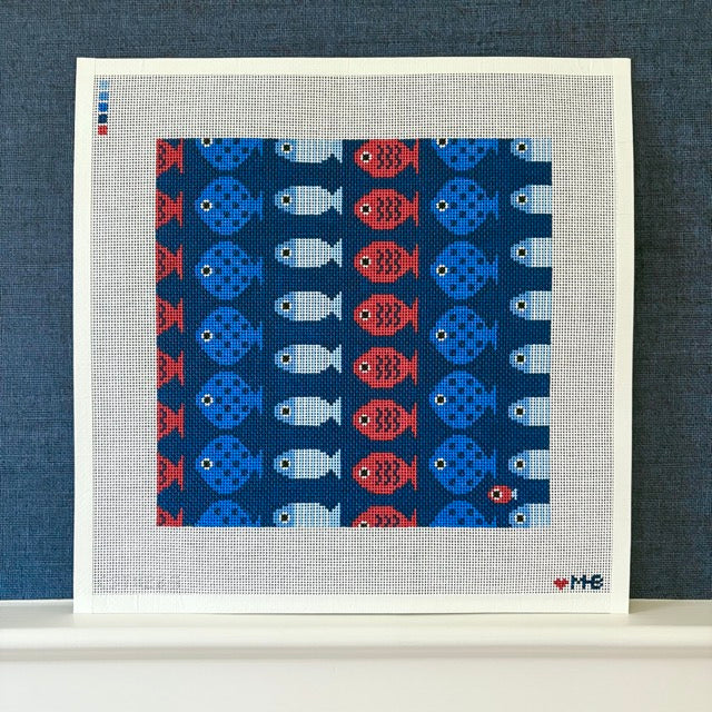 Just Keep Swimming 10x10 (Navy)