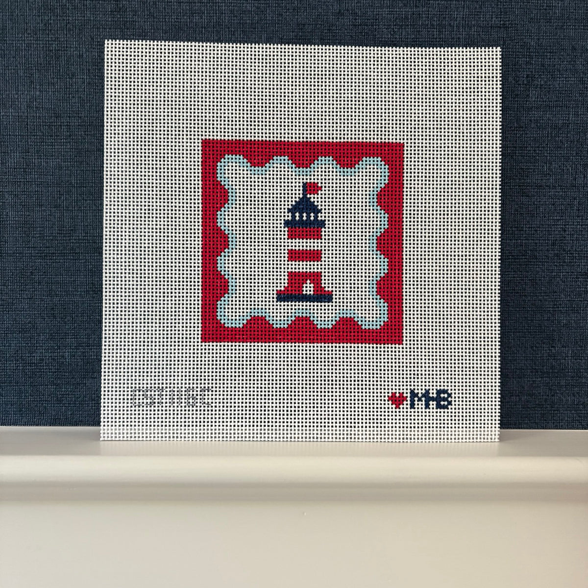 (WS) Coastal Squiggle Square (Lighthouse)