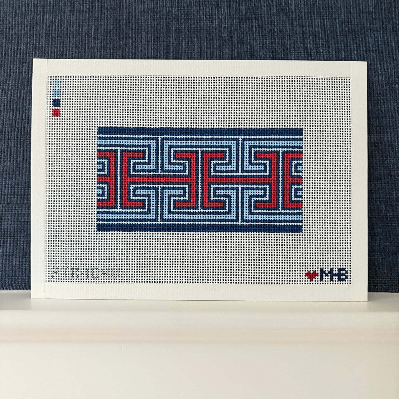 Greek Keys 6x3 (Blue Red)