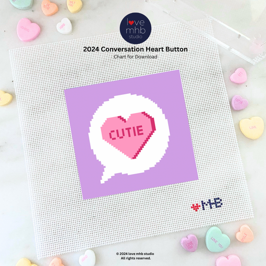 2024 Conversation Heart Button CHART