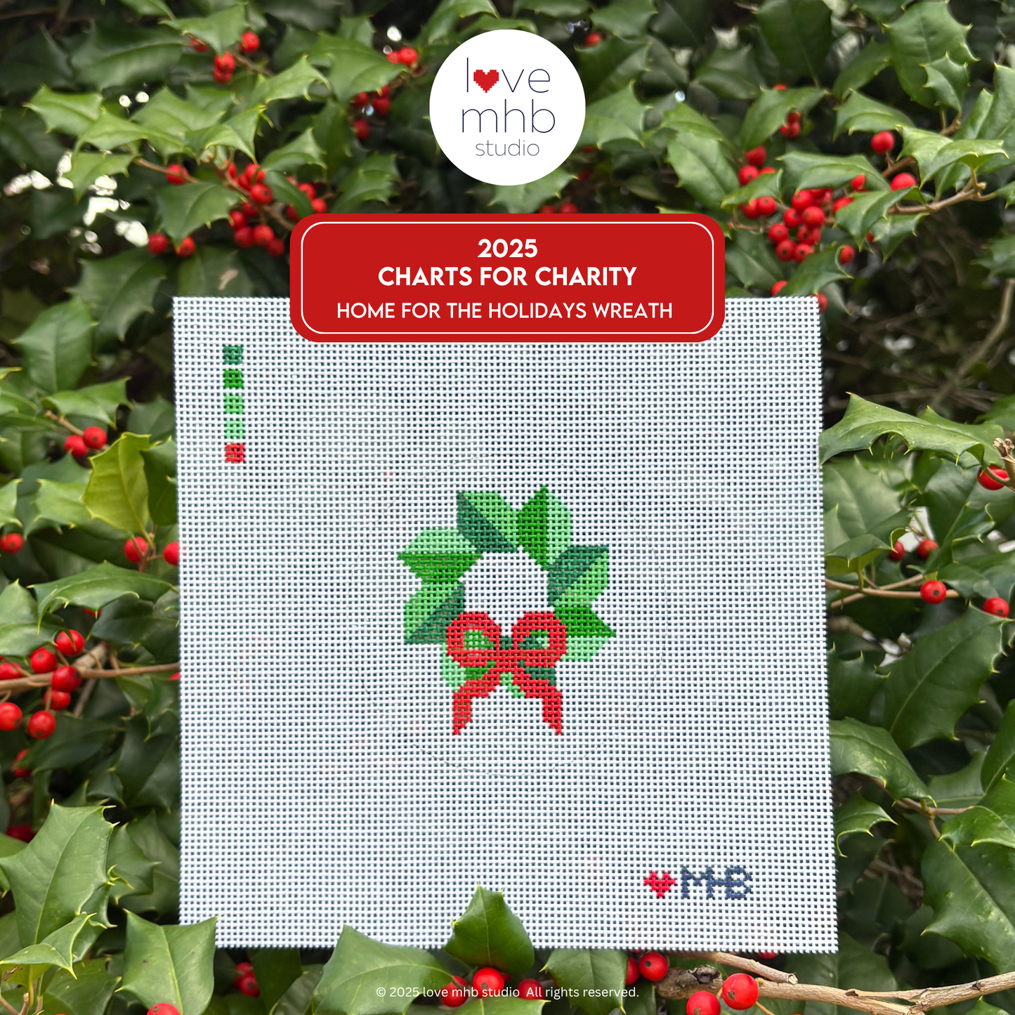 2025 Charts for Charity • Home for the Holidays Wreath