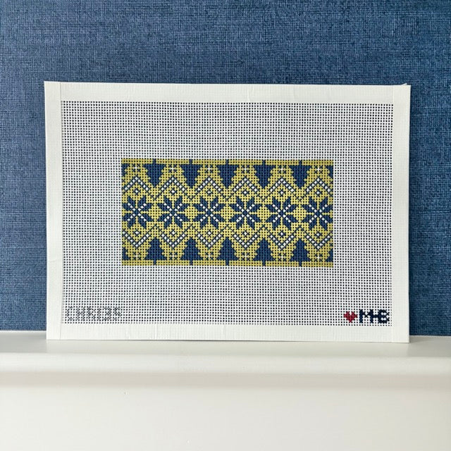 Fair Isle 6x3 (Chartreuse Navy)