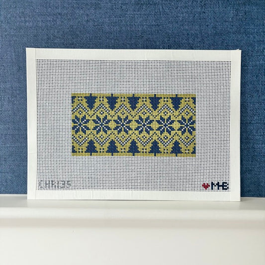 Fair Isle 6x3 (Chartreuse Navy)