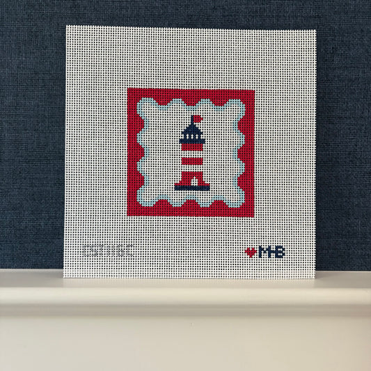 (WS) Coastal Squiggle Square (Lighthouse)