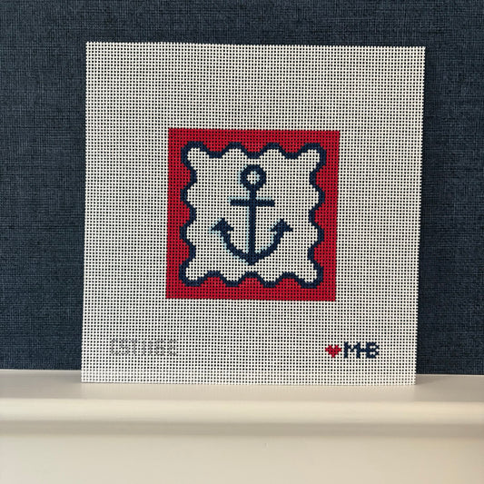 (WS) Coastal Squiggle Square (Anchor)