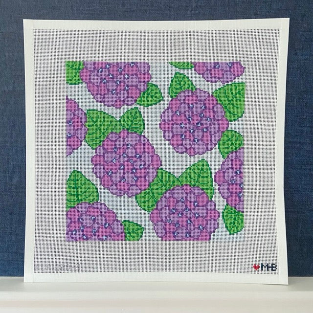 Hydrangeas Purple 10x10