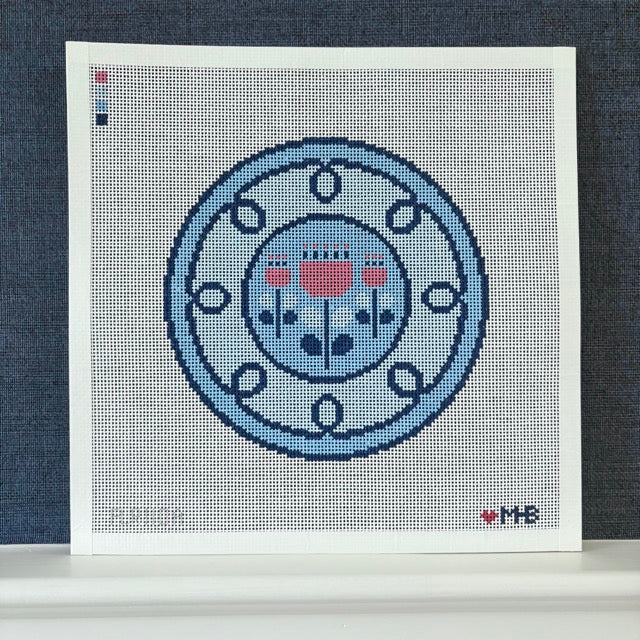 Curlicue Floral Plate