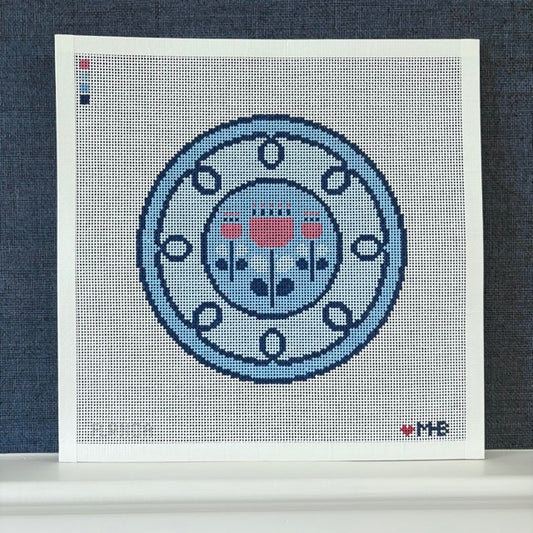 Curlicue Floral Plate