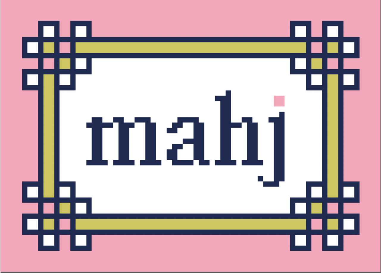 Floral Corner Mahjong Insert