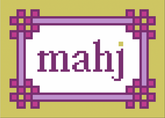 (WS) Floral Corner Mahjong Insert (Lilac Citron)