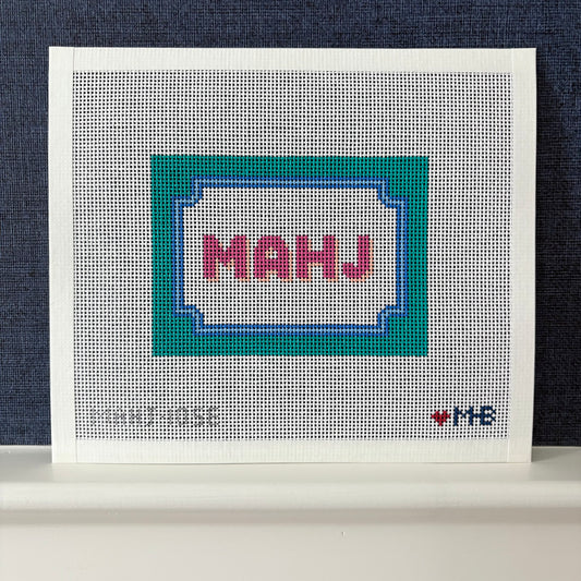 (WS) Bracket Frame Mahjong Insert (Teal Pink Blues)