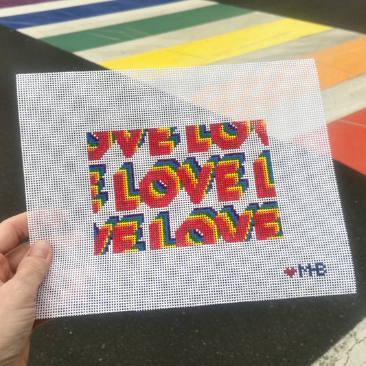 Love Rainbow Block Acrylic Insert