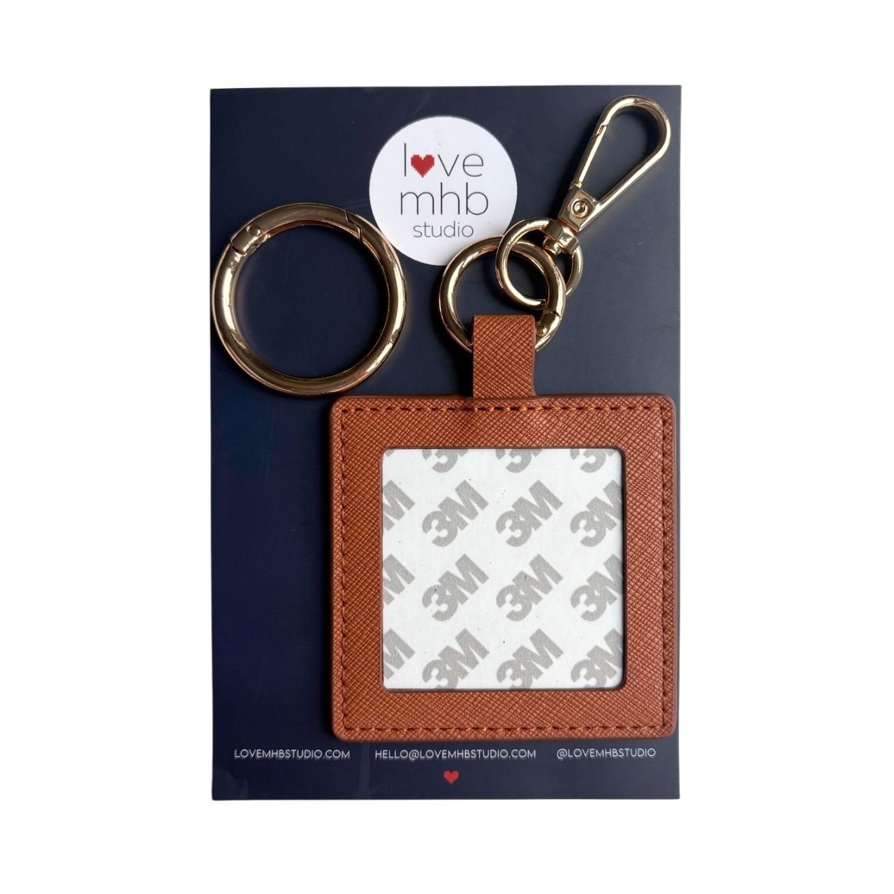 (WS) Self-Finishing Leather Charm (Square)