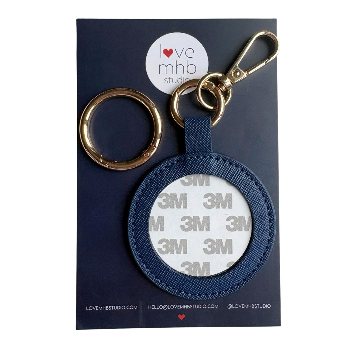 (WS) Self-Finishing Leather Charm (Round)