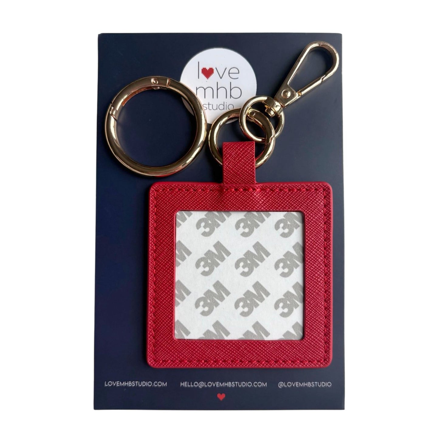 (WS) Self-Finishing Leather Charm (Square)