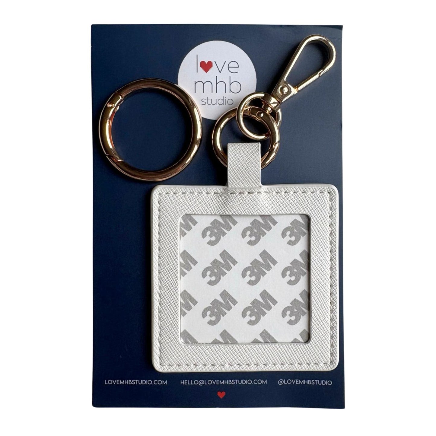 (WS) Self-Finishing Leather Charm (Square)