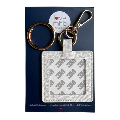 (WS) Self-Finishing Leather Charm (Square)