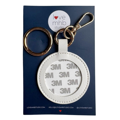 (WS) Self-Finishing Leather Charm (Round)