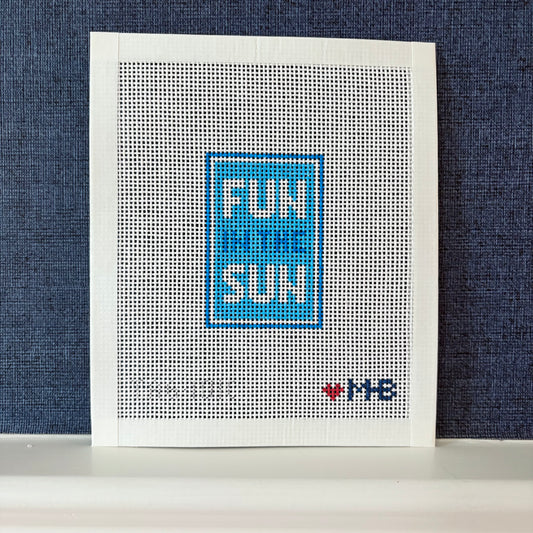 (WS) Fun in the Sun (Greek Blues) Bag Tag